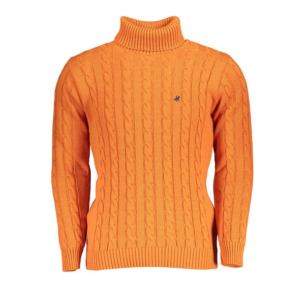U.S. Grand Polo Arancione Acrylic Men Sweater