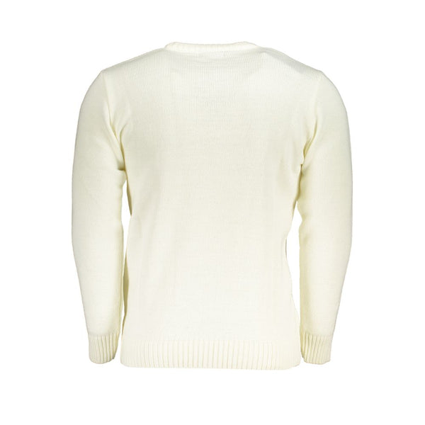 U.S. Grand Polo White Acrylic Men Sweater