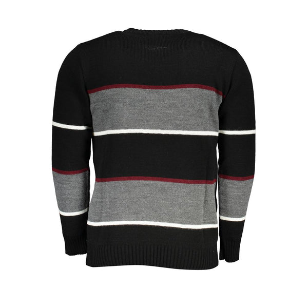 U.S. Grand Polo Black Acrylic Mens Sweater