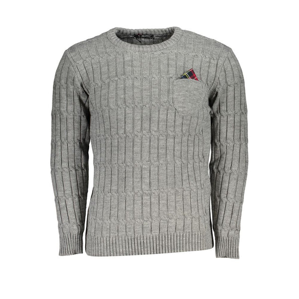 U.S. Grand Polo Grigio Acrylic Men Sweater