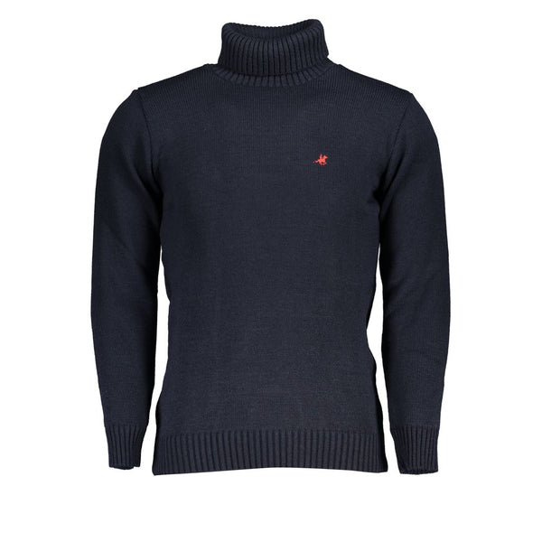 U.S. Grand Polo Blue Acrylic Men Sweater