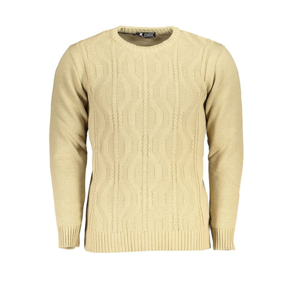 U.S. Grand Polo Beige Acrylic Men Sweater