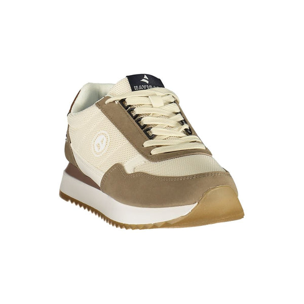 Navigare Beige Polyurethane Men Sneaker