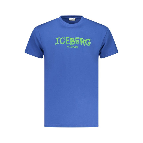 Iceberg Blue Cotton Men's T-Shirt