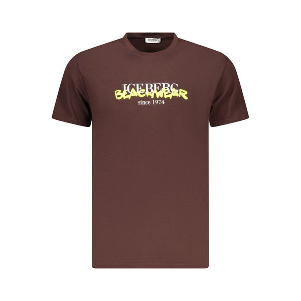 Iceberg Neon Cotton Men T-Shirt