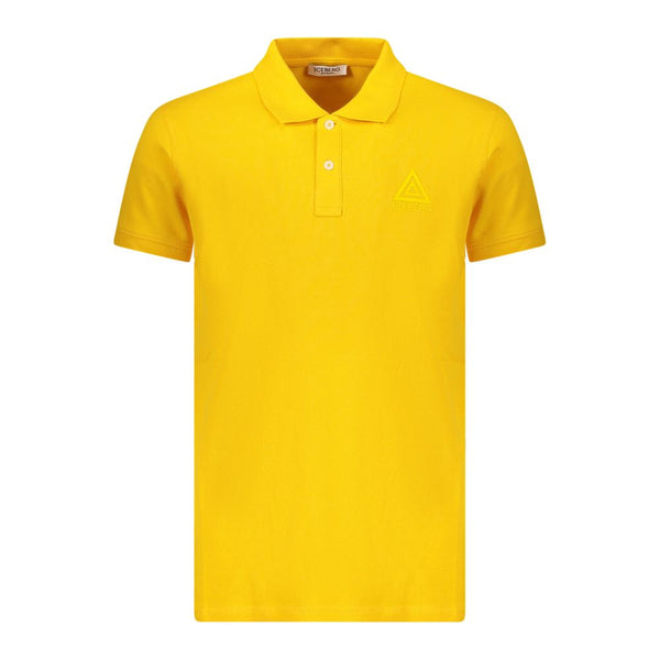 Iceberg Yellow Cotton Mens Polo Shirt