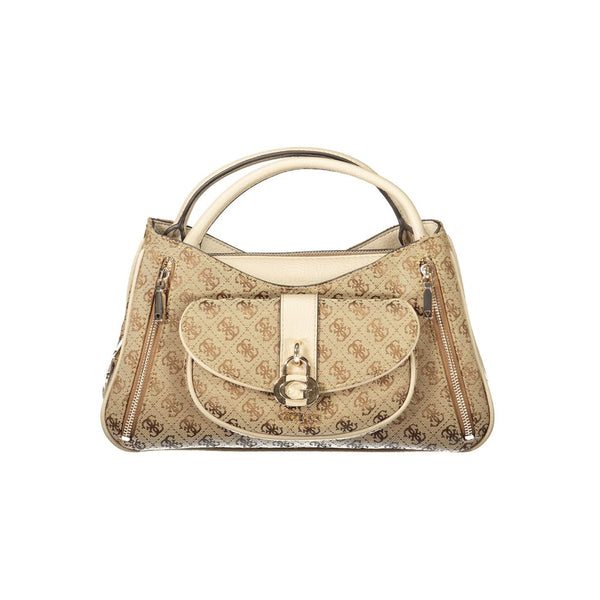 Guess Jeans Beige Poliuretano Women Handbag