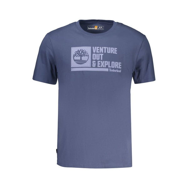 Timberland Blue Cotton Men's T-Shirt