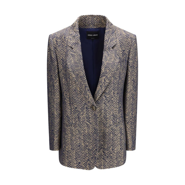 Giorgio Armani Beige Viscose Blazer