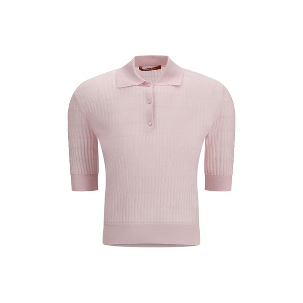 Max Mara Multicolor Silk Shortsleeve Shirt