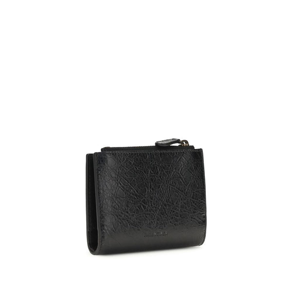 Balenciaga Black Lamb Ovis Aries Aries Wallet