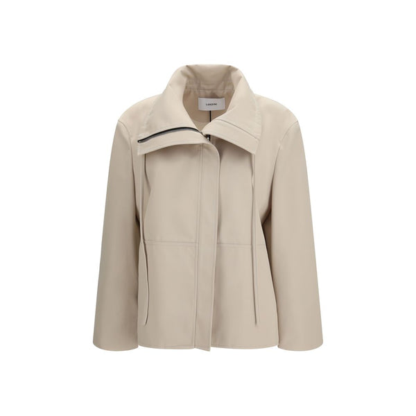 Lardini Beige Polyester Full-Length Jacket