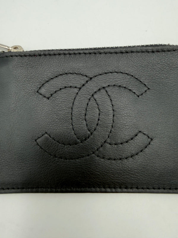 Chanel CHANEL Lamb Leather Coin Purse/Card Holder