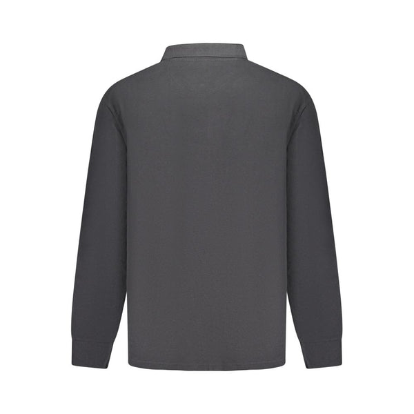 North Sails Black Cotton Men Polo Shirt