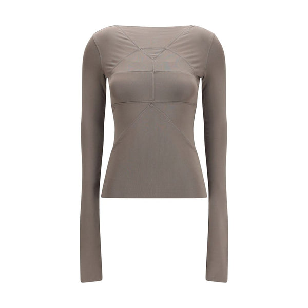 Rick Owens Gray Viscose Shirt