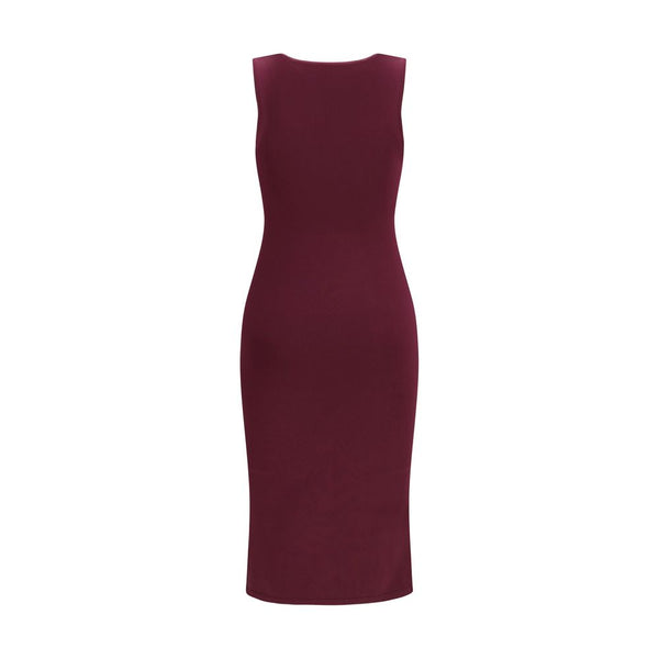 SA SU PHI Purple Silk Long Dress