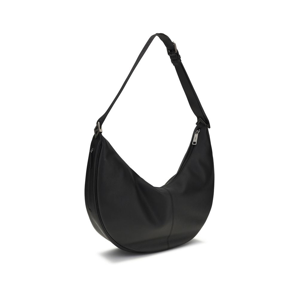 Fendi Black Calf Leather Bos Taurus Shoulder Bag