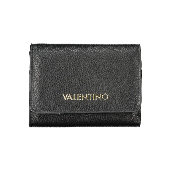 Mario Valentino Black Polyurethane Women's Wallet