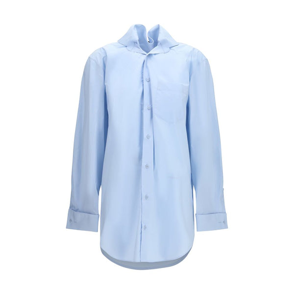 ALAINPAUL Blue Cotton Shirt