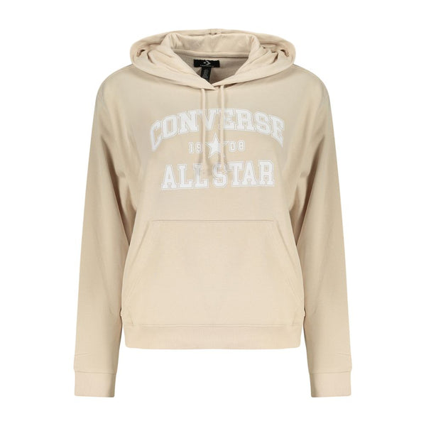 Converse Beige Cotton Women's Hoodie