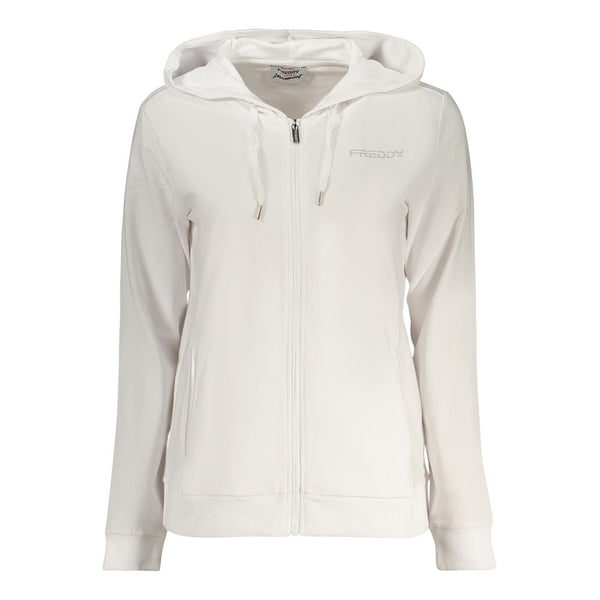 Freddy White Cotton Women's Hoodie
