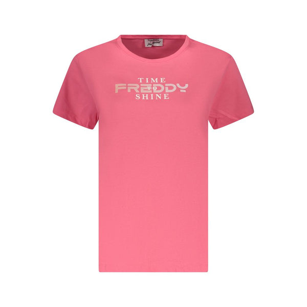 Freddy Pink Cotton Women's T-Shirt