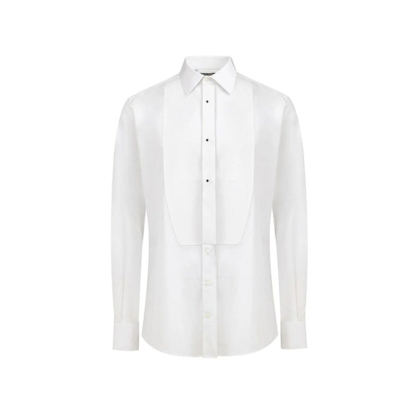 Dolce & Gabbana White Cotton Dress Shirt