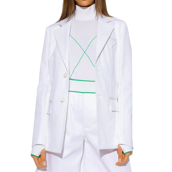 Bottega Veneta White Cotton Blazer