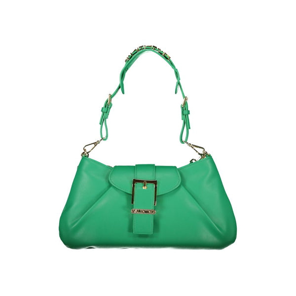 Mario Valentino Verde Polyurethane Women's Bag with Adjustable Shoulder Strap
