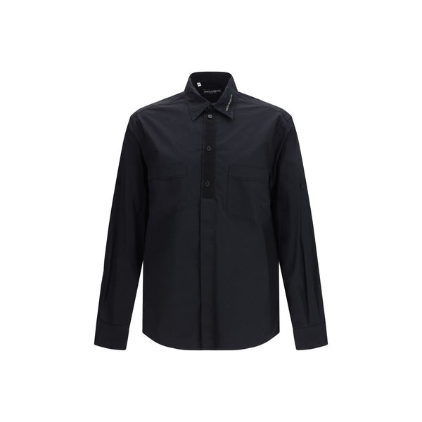 Dolce & Gabbana Black Cotton Dress Shirt