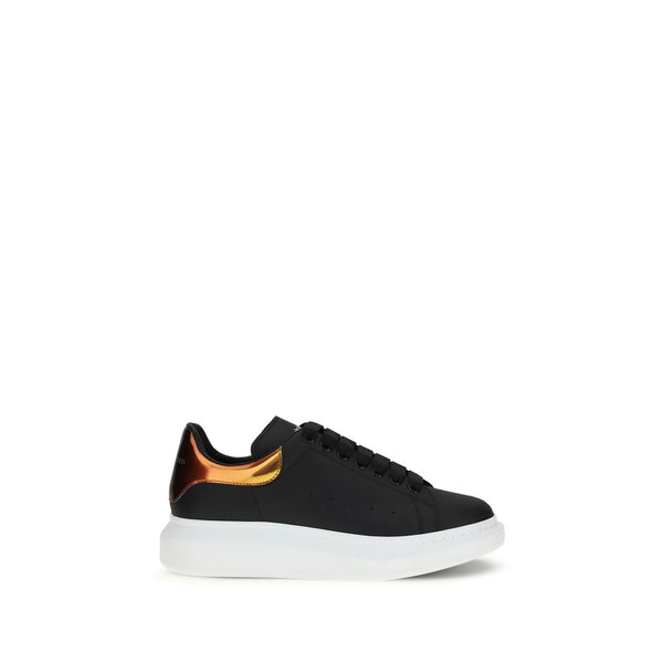 Alexander McQueen Black Calf Leather Bos Taurus Platform Sneakers