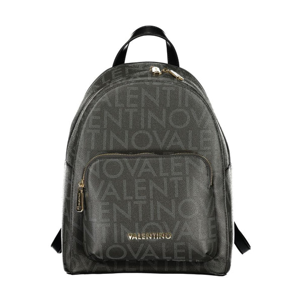 Mario Valentino Black Polyurethane Womens Backpack