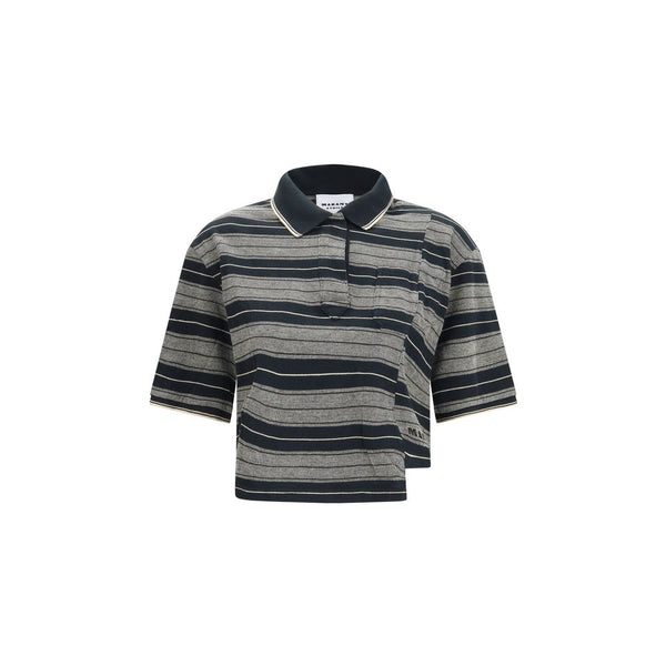 Isabel Marant Étoile Black Cotton Polo Shirt