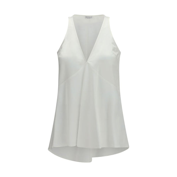 Brunello Cucinelli White Cotton Shirt
