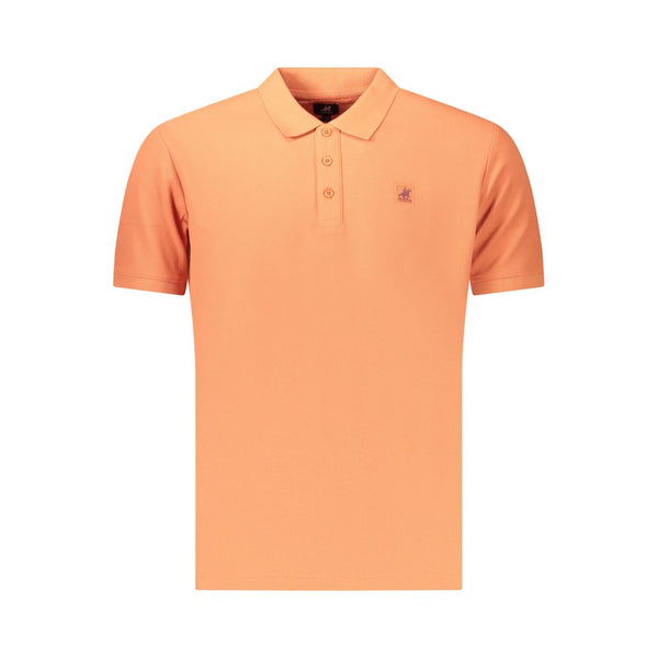 U.S. Grand Polo Orange Cotton Men's Polo Shirt