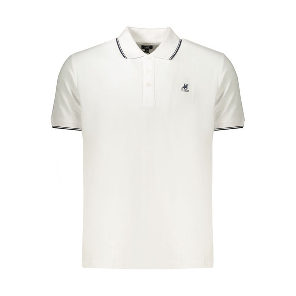 U.S. Grand Polo White Cotton Men's Polo Shirt