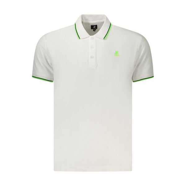 U.S. Grand Polo White Cotton Men's Polo Shirt