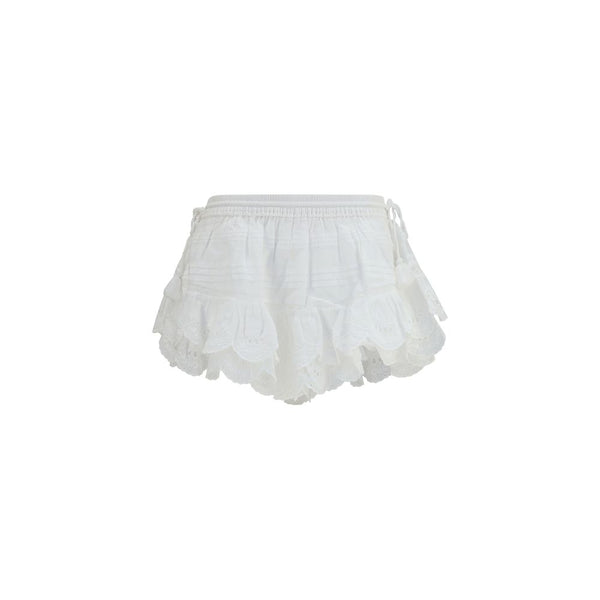 Isabel Marant Étoile White Cotton Bermuda Shorts
