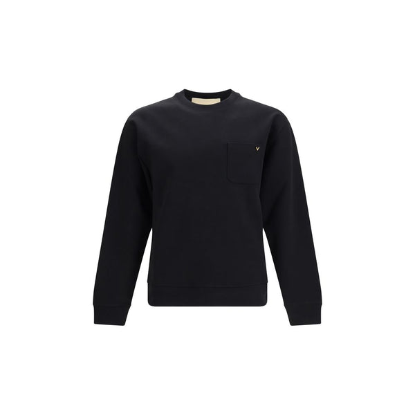 Valentino Garavani Black Cotton Sweatshirt
