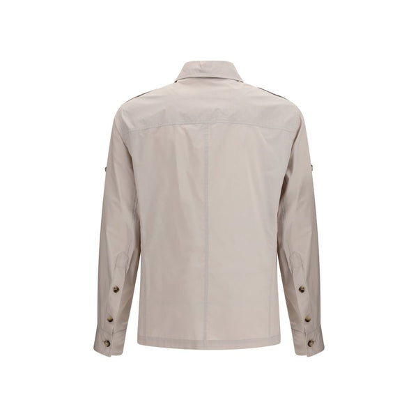 Brunello Cucinelli Beige Cotton Full-Length Jacket