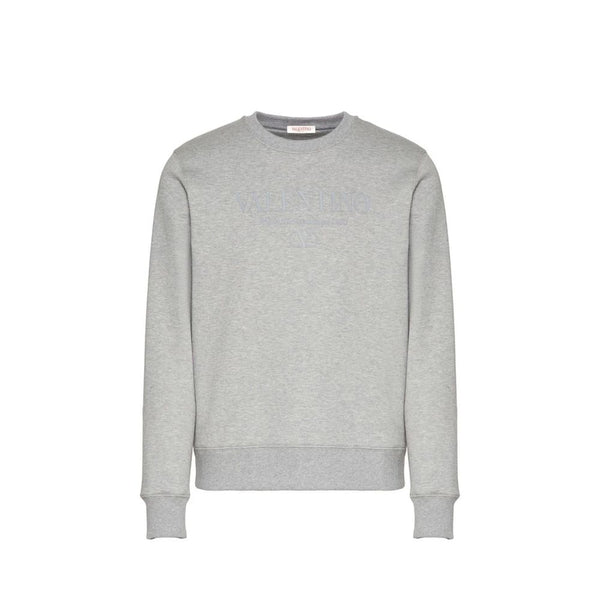 Valentino Garavani Gray Cotton Sweatshirt