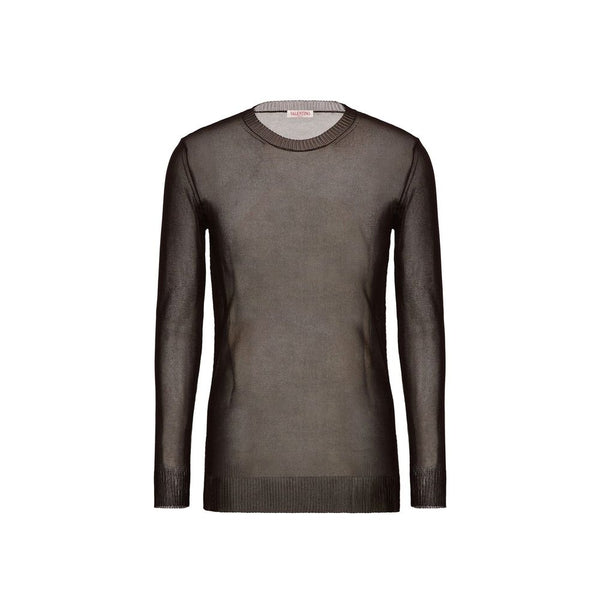 Valentino Garavani Brown Silk Sweatshirt