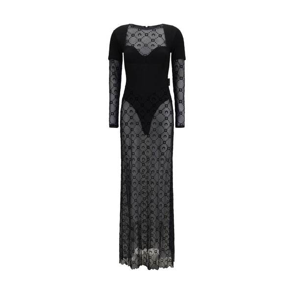 Marine Serre Black Polyamide Casual Dress