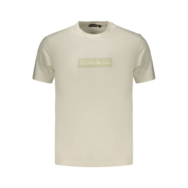 Napapijri White Cotton Men's T-Shirt
