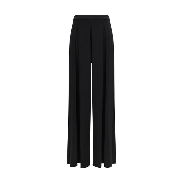 Max Mara Pure Black Viscose Casual Pants