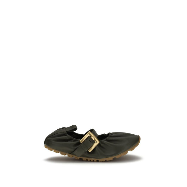 Balmain Bicolor Lamb Ovis Aries Aries Ballet Flats