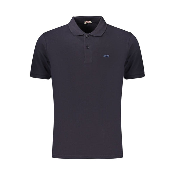 Rifle Blue Cotton Men's Polo Shirt