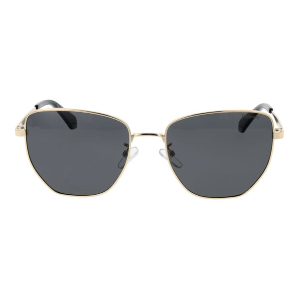 Polaroid Gold Metal Sunglasses