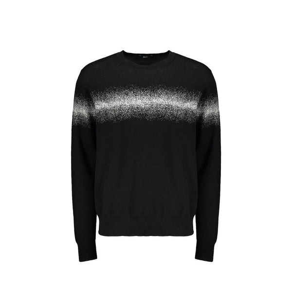 Herno Black Cotton Sweatshirt