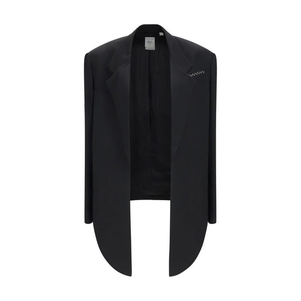 Calvin Klein Black Viscose Full-Length Jacket